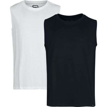 R.E.D. by EMP Tanktop - Set van 2 shirts - S tot XXL - voor Mannen - zwart-wit