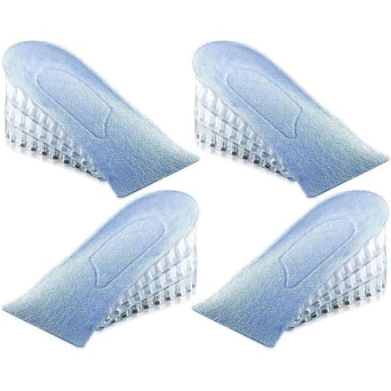 Hoogteverhogende inlegzolen Meerlaags Transparant Silicone Schokabsorberend Schoenverhogers Elevator 5cm 2 5cm gray