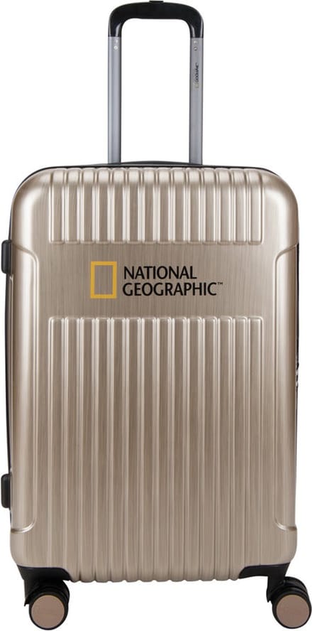 National Geographic Harde Koffer / Trolley / Reiskoffer - 67 cm (Medium) - Transit - Champagne - Champagnegoud / Medium