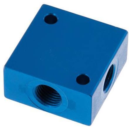 4-weg luchtverdeler G1/4'' Aluminium 16 bar (224.8 psi)