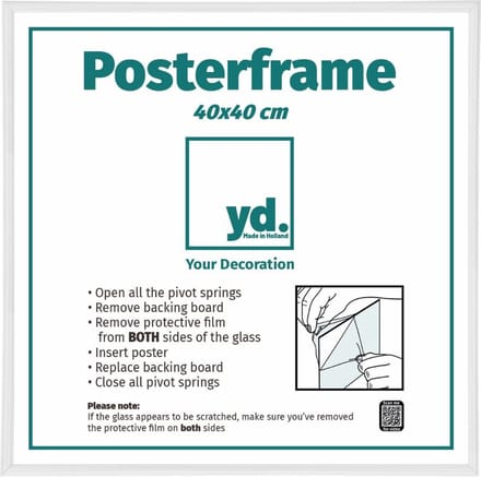 Your Decoration - Posterlijst 40x40 cm - Kunststof - Wit Hoogglans - Paris