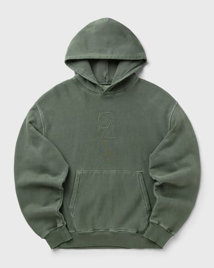 3D EMBROIDERED LOGOHEAD GARMENT DYED HOODIE