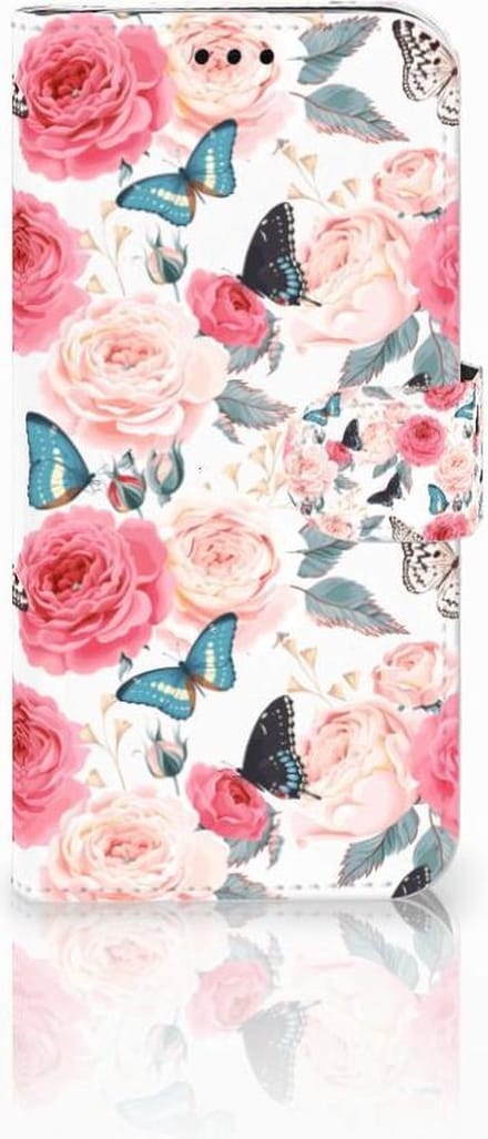 Samsung Galaxy J5 2017 Hoesje Butterfly Roses