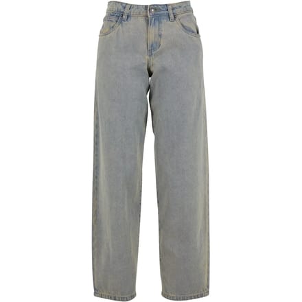 Urban Classics - Mid Waist 90´s jeans Wijde broek - Taille, 32 inch - Blauw