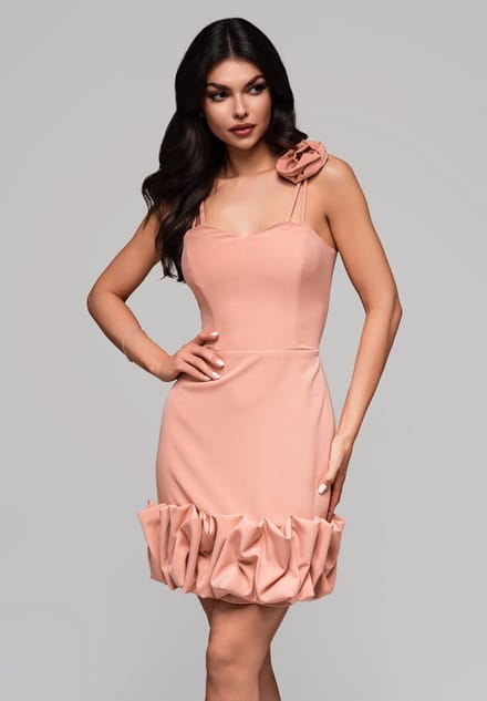 LARICA Jurk - Rits - Jurk Oranje M