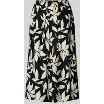 relaxed fit uitlopende midi-rok van viscosemix