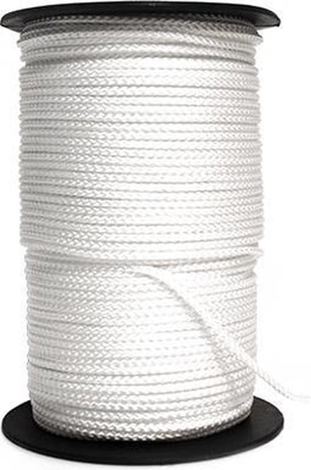 nylon koord op spoel wit 80 mtr 4 mm metseltouw. DeltafiX.