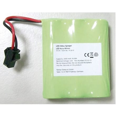 Bravat replacement battery for cosmetic mirror 417110, 413610, 123400