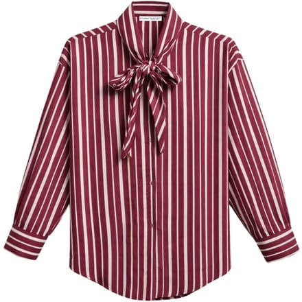 Strikdetail Gestreept Shirt