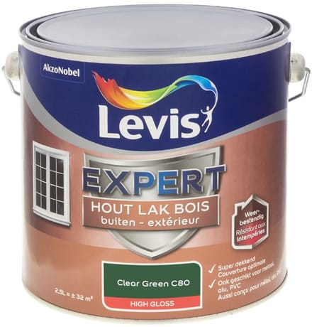 Levis - Expert Hout Lak Buiten High Gloss Mix - Clear Green C80 - Mengverf - 2,5 L