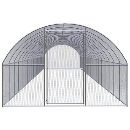 vidaXL - Kippenren - 3x20x2 - m - gegalvaniseerd - staal