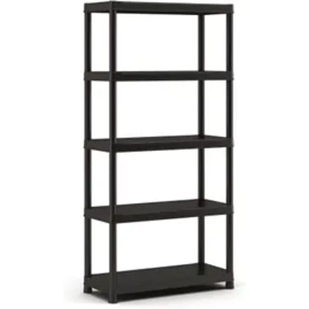 Sencys Stellingkast - 187x90x60cm - Draagkracht 80kg - Zwart