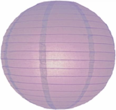 5 x Lampion licht paars 25 cm