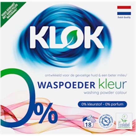 Klok Waspoeder Kleur 18 Wasbeurten 1,17 kg
