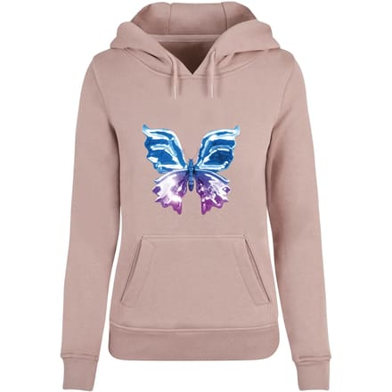 Dames Hoodie Miss Tee Chromed Butterfly