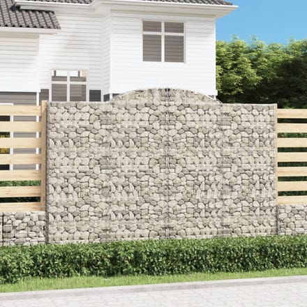 vidaXL Schanskorven 3 st gewelfd 300x30x200/220 cm ijzer