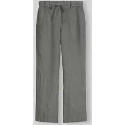 wide fit broek van puur linnen