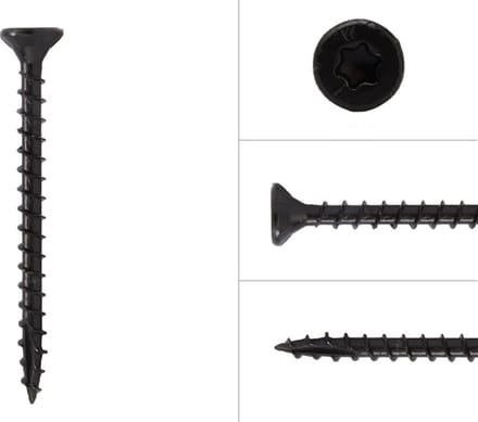 Wovar Hardhoutschroeven Zwart AR|coating 4 x 40 mm | Doos 200 stuks