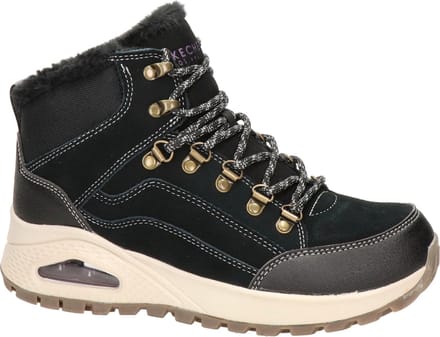 Skechers Uno Rugged dames veterboot - Zwart - Maat 36