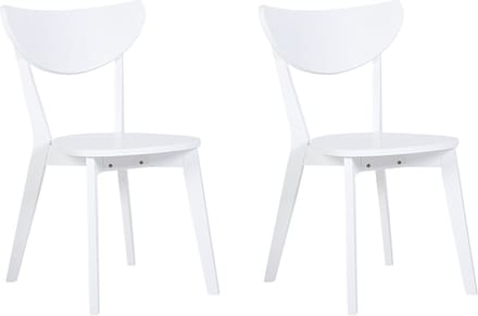 ROXBY - Eetkamerstoel - Wit - MDF