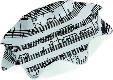 Ondiepe gegolfde schaal muziek design
