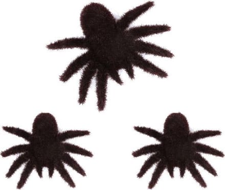 Amscan Decoratiespin Fuzzy 8 X 10 Cm Zwart 3 Stuks