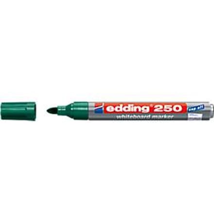 Whiteboardmarker edding 250 rond 1.5-3mm groen | 10 stuks
