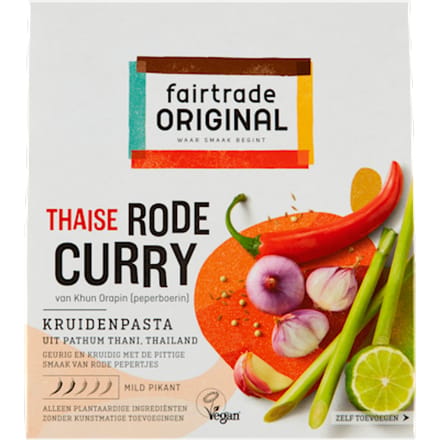 Rode Curry kruidenpasta Fairtrade