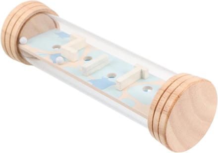 Kinder Regenstok - Sensorisch Speelgoed - Cognitieve Ontwikkeling - Doolhof Geluid - 15.50X4.50X4.50CM - Beige