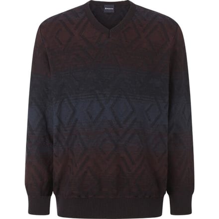 Babista herren Trui - 60/62 - donkerrood - Plus Size