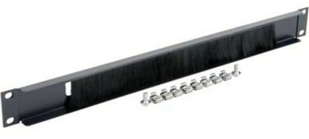 DSIT 19 inch kabelinvoerpaneel met borstel - 1U - geschikt voor serverkast - patchkast en flightcase