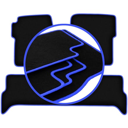 CARLUX-BLUE automatten voor: Land Rover Discovery II off-road (1998-2004)