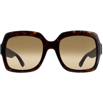 Gucci zonnebril GG0036SN 004 Havana Glitter Blue en Red Brown Gradiënt