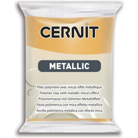 Cernit Boetseerklei - Afbak Klei Goud Metallic - Porseleinlook - 56 gram
