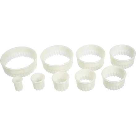 9-delige ronde geribbelde frezenset Lacor