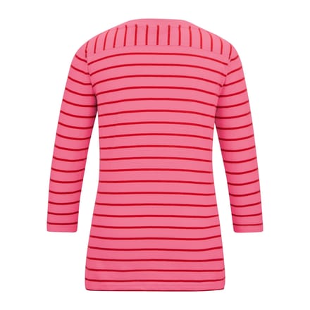 Regatta Dames/Dames Baylette II Gestreept T-shirt (Roze limonade/rood met hoog risico)