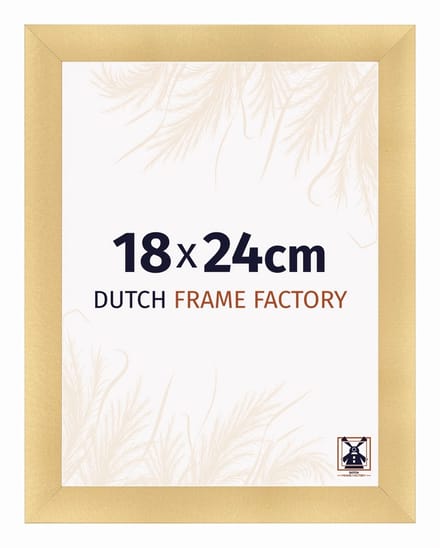Fotolijst 18x24 cm - MDF - Goud Mat - Praag