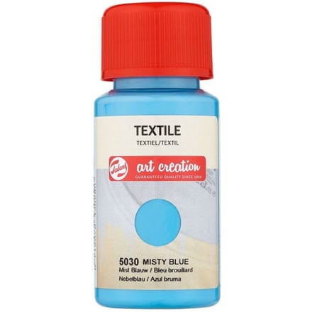 Peinture pour textile - bleu brouillard - Talens Art Creation - 50ml bleu