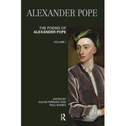 The Poems Of Alexander Pope: Volume One - Longman Annotated English Poets