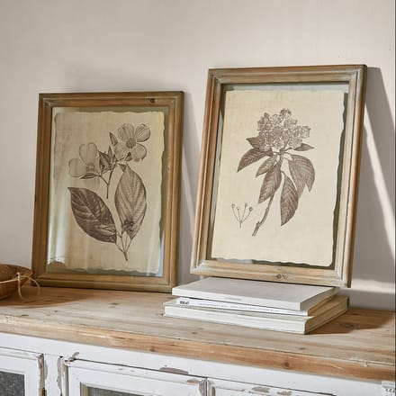 LOBERON Afbeelding set van 2 Guyra beige/bruin