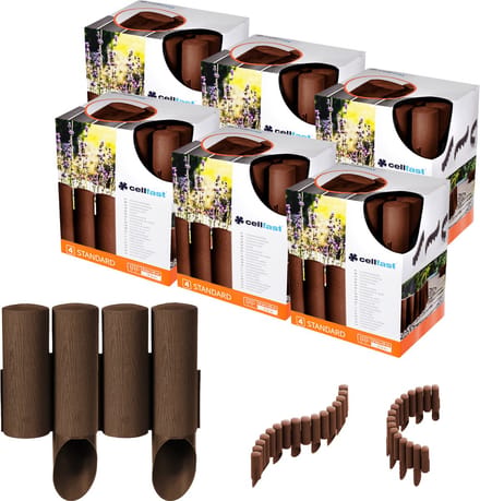 Cellfast - Tuinpaisade - Tuinrand - vorstbestendig - 13,8 m - Bruin