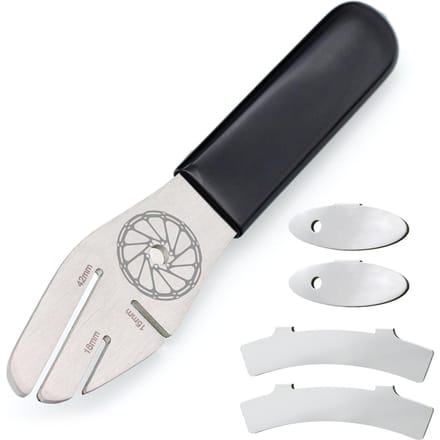 Clé de frein de fourche de réglage de Rotor de vélo avec plaquettes de frein à disque, ensemble d'outils d'alignement du Rotor noir