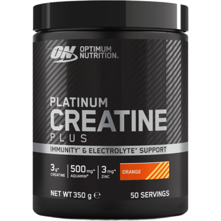 Optimum Nutrition Platinum Creatine Plus - Orange - CreaBev Creatine Monohydraat - 50 doseringen (350 gram)