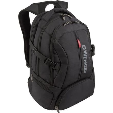 WENGER Laptop rugzak Rugzak met laptopvak Transit 16'' Deluxe Computer Backpack 27L Black Zwart