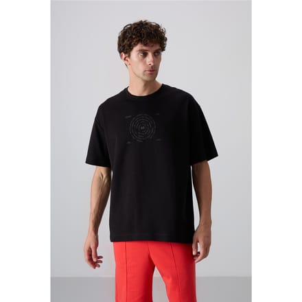 Oversized Katoenmix Crewneck T-Shirt
