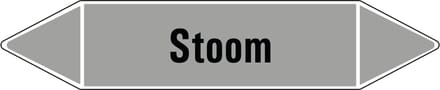 Stoom leidingmarkering op vel 126 x 26 mm - 5 per vel