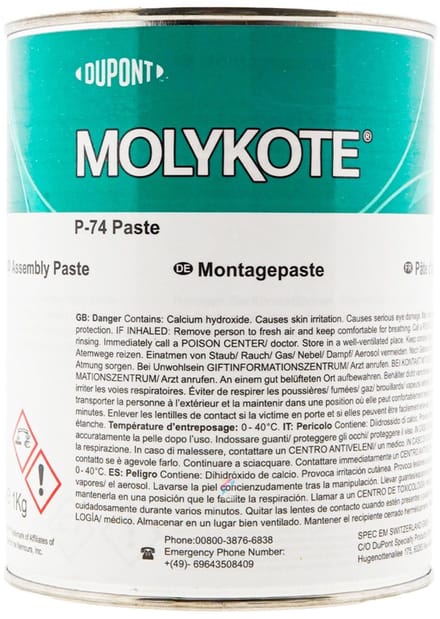 MOLYKOTE P74 Montagepasta 1kg - Metaalvrije Anti Seize Pasta