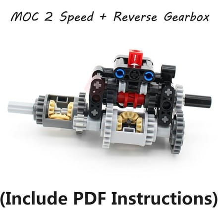 MOC High-tech Multi-speed Motor Versnellingsbak Set Bouwstenen Bakstenen Compatibel met Motor PF Doe-het-zelf Speelgoed black