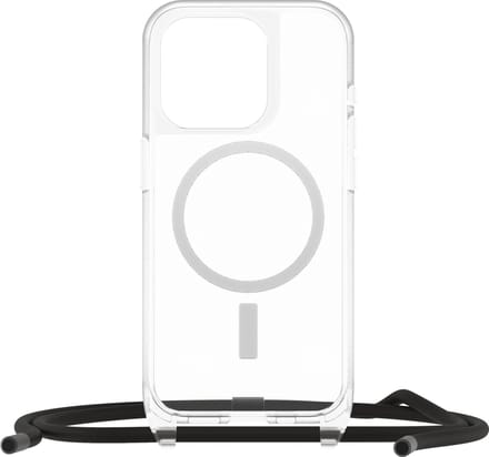 OtterBox React Necklace MagSafe geschikt voor iPhone 15 Pro Hoesje Koord Transparant