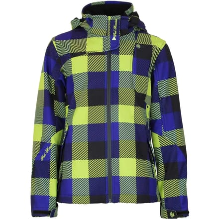 Meisjes softshell jas met print Peak Mountain Gaveny